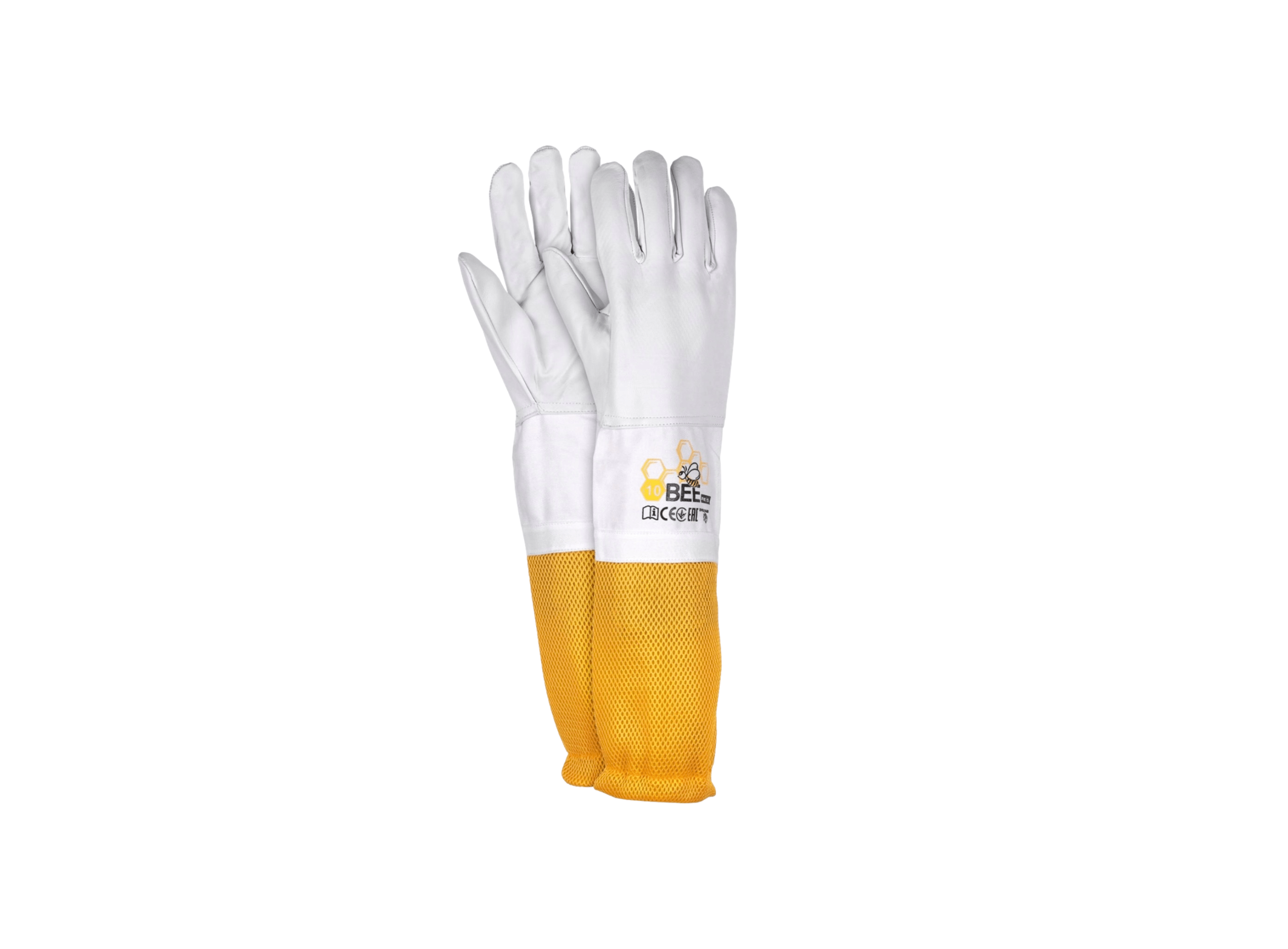 Ventilated long-cuff beekeeping gloves