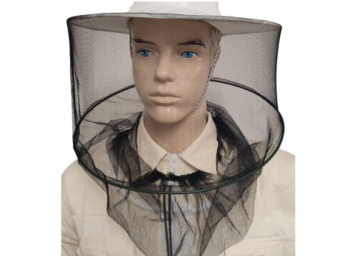 Beekeeping hat with drawstring