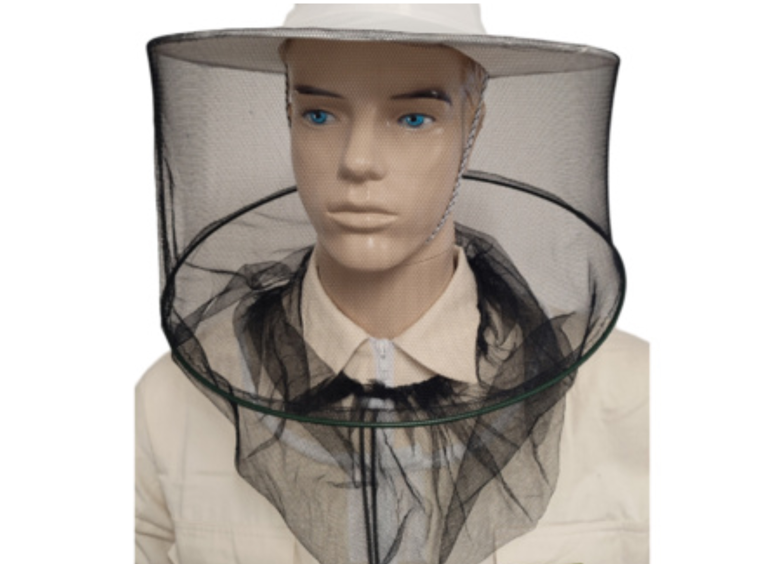Beekeeping hat with drawstring